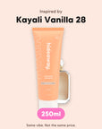 hideaway. Vanilla Delight Shampoo, inspired by Kayali Vanilla 28, 250ml, made in Australia