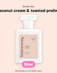 hideaway. Coco Loco perfume 50ml bottle, vegan and handmade on the Gold Coast
