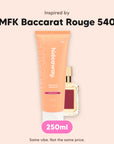 hideaway. Aurora Rouge Shampoo, inspired by MFK Baccarat Rouge 540, 250ml, made in Australia