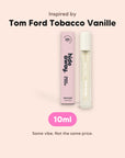 hideaway. Smoke & Sugar Perfume 10ml, inspired by Tom Ford Tobacco Vanille, made in Australia