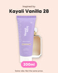 hideaway. Vanilla Delight Shower Mousse, inspired by Kayali Vanilla 28, 200ml, made in Australia
