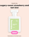 hideaway. Kiwi Berry Bang perfume 50ml bottle, vegan and handmade on the Gold Coast