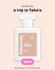 hideaway. Vanilla Caramel perfume 50ml bottle, vegan and handmade on the Gold Coast