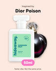 hideaway. Forbidden Fruit perfume 50ml beside the Dior Poison bottle it is inspired by, handmade on the Gold Coast