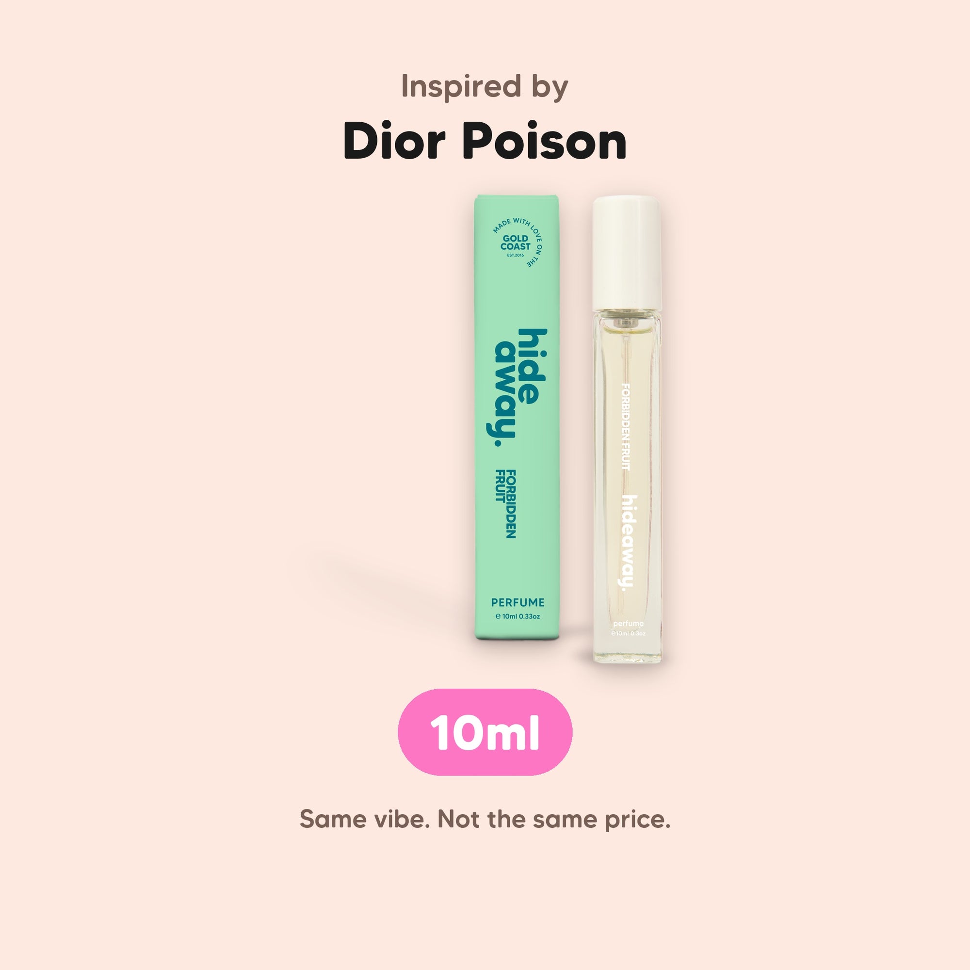 hideaway. Forbidden Fruit Perfume 10ml, inspired by Dior Poison, made in Australia