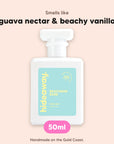 hideaway. Beachside Babe perfume 50ml bottle, vegan and handmade on the Gold Coast