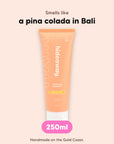 hideaway. Pineapple Coconut Shampoo, 250ml, vegan and made in Australia