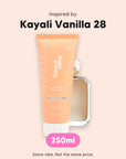 hideaway. Vanilla Delight Hair Mask, inspired by Kayali Vanilla 28, 250ml, made in Australia