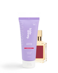 Luxe body scrub with red berries, florals, and musk. Polishes skin and smells divine.