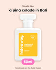 hideaway. Pineapple Coconut perfume 50ml bottle, vegan and handmade on the Gold Coast