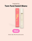 hideaway. Sun Kissed Perfume 10ml, inspired by Tom Ford Soleil Blanc, made in Australia