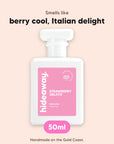 hideaway. Strawberry Gelato perfume 50ml bottle, vegan and handmade on the Gold Coast